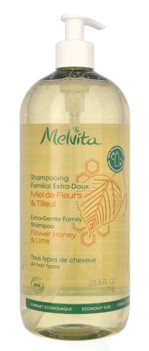 Melvita Extra-Gentle Family Shampoo 1000 ml in de groep BEAUTY & HEALTH / Haar & Styling / Haarverzorging / Shampoo bij TP E-commerce Nordic AB (C67805)