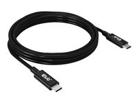 Club 3D USB4 Gen3x2 USB Type-C kabel 2m Black in de groep COMPUTERS & RANDAPPARATUUR / Computerkabels / USB / USB-C bij TP E-commerce Nordic AB (C67858)