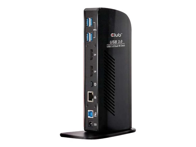 Club 3D USB 3.0 Dual Display 4K60Hz Dock in de groep COMPUTERS & RANDAPPARATUUR / Laptops & accessoires / Docking station bij TP E-commerce Nordic AB (C67882)