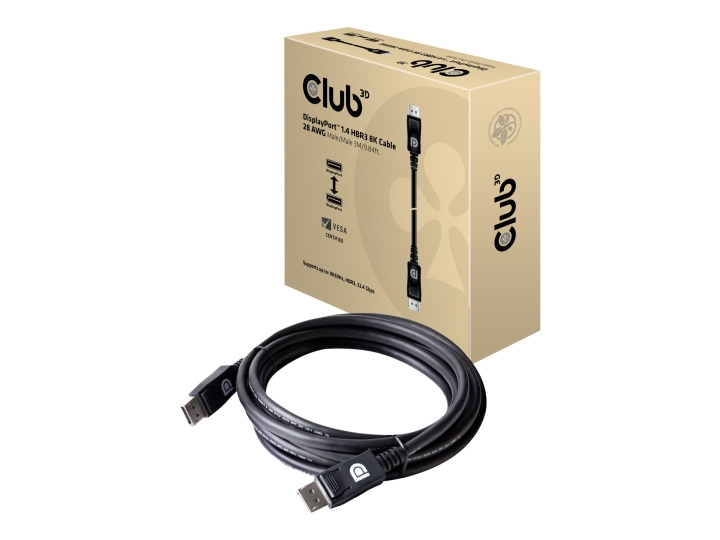 Club 3D 20 pin DisplayPort han -> 20 pin DisplayPort han 3 m in de groep COMPUTERS & RANDAPPARATUUR / Computerkabels / DisplayPort / Kabels bij TP E-commerce Nordic AB (C67891)