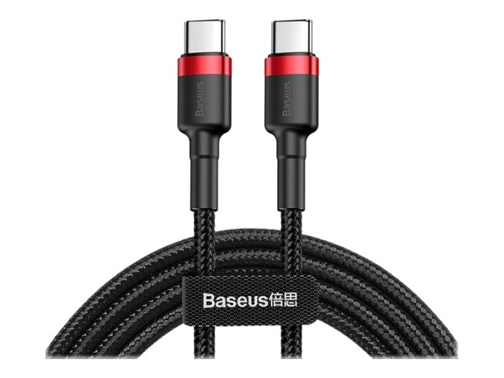 Baseus Cafule USB 2.0 USB Type-C cable 1m Black Red in de groep COMPUTERS & RANDAPPARATUUR / Computerkabels / USB / USB-C bij TP E-commerce Nordic AB (C67898)