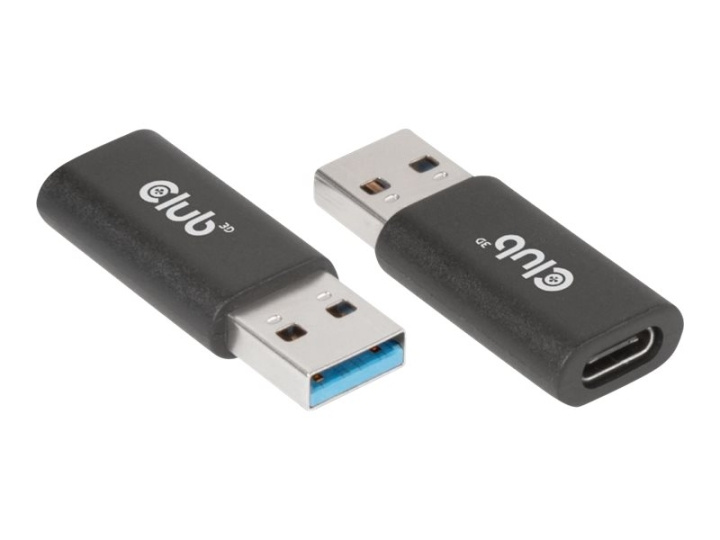 Club 3D USB 3.2 Gen 1 USB-C-adapter Svart in de groep COMPUTERS & RANDAPPARATUUR / Netwerk / Netwerkkaarten / USB Draadloos bij TP E-commerce Nordic AB (C67908)