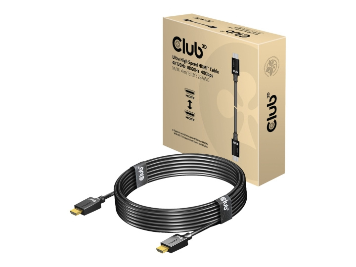 Club 3D HDMI hane -> HDMI hane 4 m Svart in de groep HOME ELECTRONICS / Kabels & Adapters / HDMI / Kabels bij TP E-commerce Nordic AB (C67911)