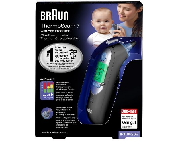 Braun ThermoScan® 7 med Age Precision® - Svart in de groep BEAUTY & HEALTH / Gezondheidszorg / Koortsthermometers bij TP E-commerce Nordic AB (C67955)