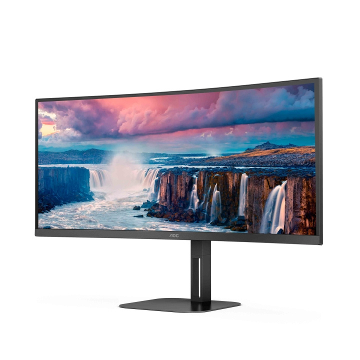 AOC Value-line CU34V5C/BK 34 3440 x 1440 (UltraWide) HDMI DisplayPort USB-C 100Hz Dockningsskärm in de groep COMPUTERS & RANDAPPARATUUR / Computermonitor / Computermonitoren bij TP E-commerce Nordic AB (C67966)