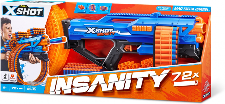 X-Shot Insanity-Mad Mega Barrel - schuimpistool in de groep SPEELGOED, KINDER- & BABYPRODUCTEN / Speelgoed / Actie spel bij TP E-commerce Nordic AB (C68046)