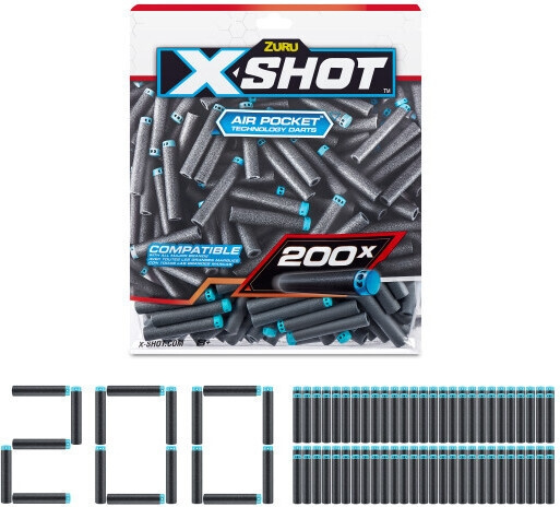 X-Shot Excel Foam Darts - navulpak, 200 patronen in de groep SPEELGOED, KINDER- & BABYPRODUCTEN / Speelgoed / Actie spel bij TP E-commerce Nordic AB (C68048)