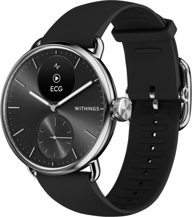 Withings Scanwatch 2 smartwatch, 38 mm, zwart in de groep SPORT, VRIJE TIJD & HOBBY / Smartwatch & Activiteitsmeters / Smartwatches bij TP E-commerce Nordic AB (C68053)