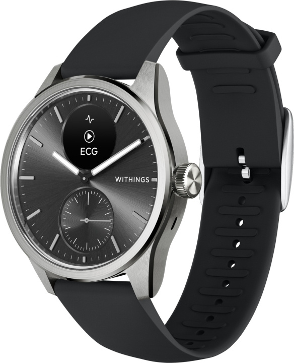 Withings Scanwatch 2 smartwatch, 42 mm, zwart in de groep SPORT, VRIJE TIJD & HOBBY / Smartwatch & Activiteitsmeters / Smartwatches bij TP E-commerce Nordic AB (C68054)