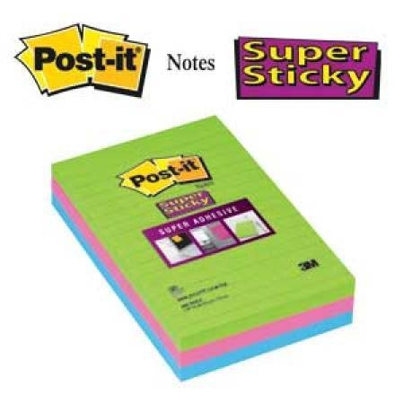 3M Post-it Super-kleefstok 102 x 152 mm in de groep HUISHOUDEN & TUIN / Kantoormateriaal / Papier & Blokken bij TP E-commerce Nordic AB (C68126)