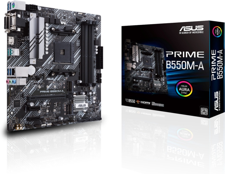 ASUS Prime B550M-A AM4 microATX moederbord in de groep COMPUTERS & RANDAPPARATUUR / Computeronderdelen / Moederbord bij TP E-commerce Nordic AB (C68269)