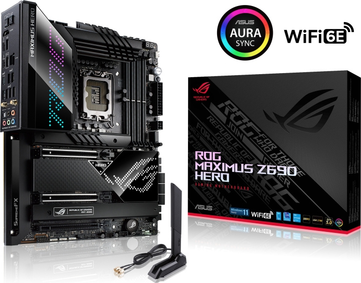 ASUS ROG MAXIMUS Z690 HERO LGA 1700 ATX moederbord in de groep COMPUTERS & RANDAPPARATUUR / Computeronderdelen / Moederbord bij TP E-commerce Nordic AB (C68285)