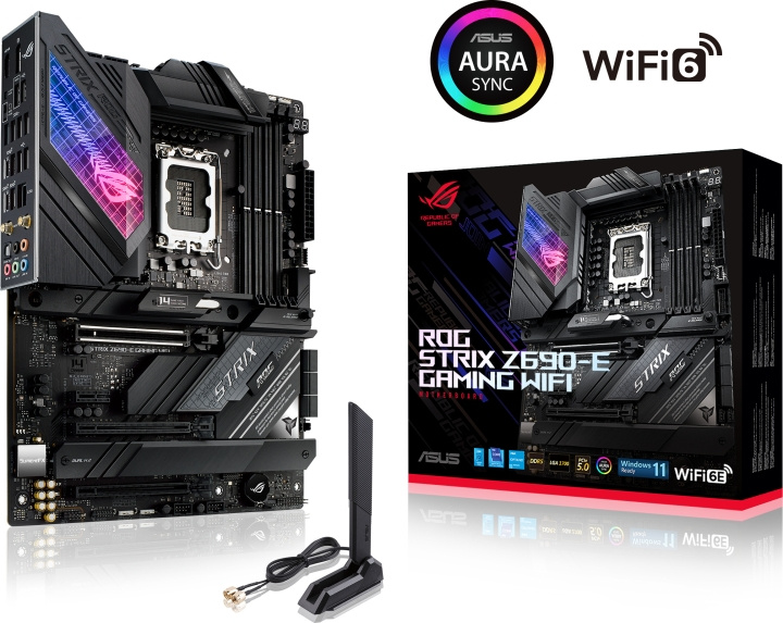 ASUS ROG STRIX Z690-E GAMING WIFI LGA 1700 ATX moederbord in de groep COMPUTERS & RANDAPPARATUUR / Computeronderdelen / Moederbord bij TP E-commerce Nordic AB (C68286)