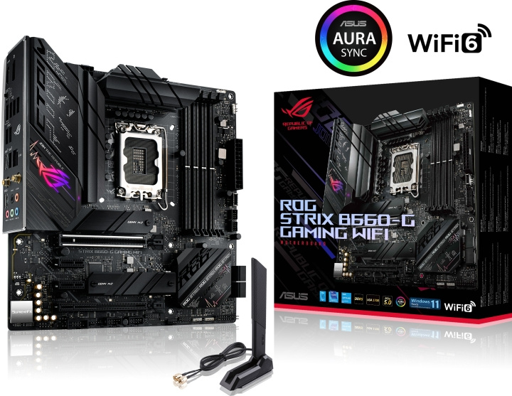 ASUS ROG STRIX B660-G GAMING WIFI LGA 1700 mATX moederbord in de groep COMPUTERS & RANDAPPARATUUR / Computeronderdelen / Moederbord bij TP E-commerce Nordic AB (C68298)