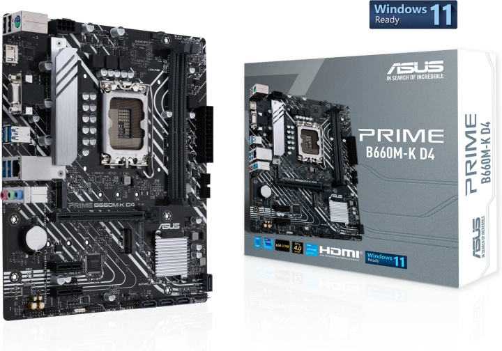 ASUS PRIME B660M-K D4 LGA 1700 mATX moederbord in de groep COMPUTERS & RANDAPPARATUUR / Computeronderdelen / Moederbord bij TP E-commerce Nordic AB (C68301)