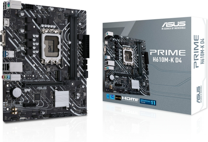 ASUS PRIME H610M-K D4 LGA 1700 mATX moederbord in de groep COMPUTERS & RANDAPPARATUUR / Computeronderdelen / Moederbord bij TP E-commerce Nordic AB (C68303)