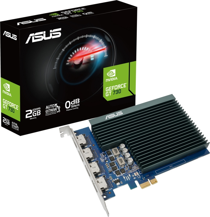 ASUS GeForce GT 730 2GB GDDR5 grafische kaart in de groep COMPUTERS & RANDAPPARATUUR / Computeronderdelen / Grafische kaart bij TP E-commerce Nordic AB (C68321)