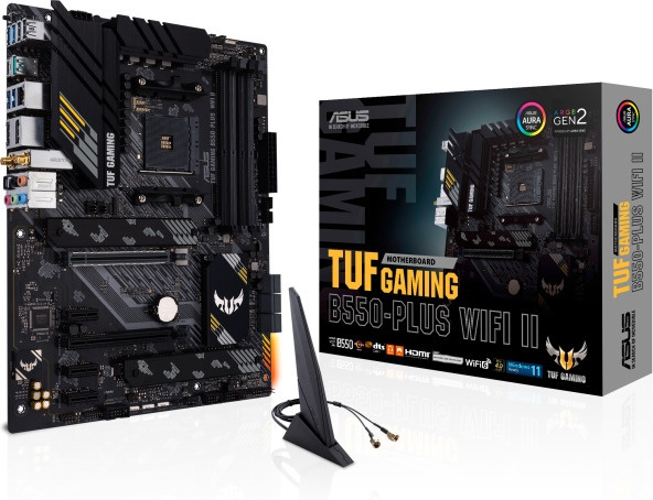 ASUS TUF GAMING B550-PLUS WIFI II AM4 ATX moederbord in de groep COMPUTERS & RANDAPPARATUUR / Computeronderdelen / Moederbord bij TP E-commerce Nordic AB (C68322)