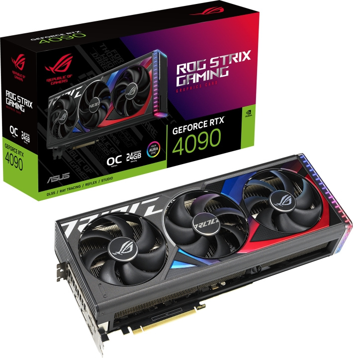 ASUS GeForce ROG-STRIX-RTX4090-O24G-GAMING grafische kaart in de groep COMPUTERS & RANDAPPARATUUR / Computeronderdelen / Grafische kaart bij TP E-commerce Nordic AB (C68380)