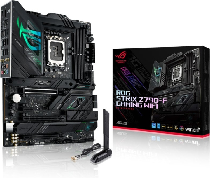 ASUS ROG STRIX Z790-F GAMING WIFI ATX moederbord in de groep COMPUTERS & RANDAPPARATUUR / Computeronderdelen / Moederbord bij TP E-commerce Nordic AB (C68385)