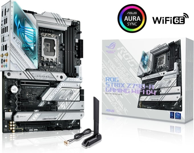 ASUS ROG STRIX Z790-A GAMING WIFI D4 ATX moederbord in de groep COMPUTERS & RANDAPPARATUUR / Computeronderdelen / Moederbord bij TP E-commerce Nordic AB (C68386)