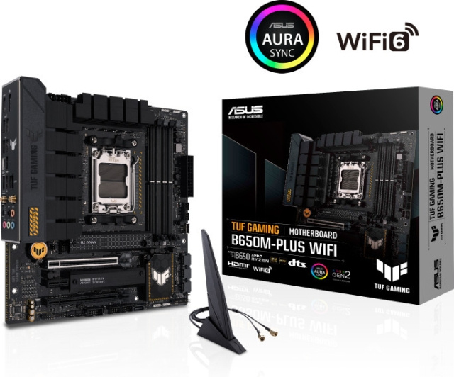 ASUS TUF GAMING B650M-PLUS WIFI mATX moederbord in de groep COMPUTERS & RANDAPPARATUUR / Computeronderdelen / Moederbord bij TP E-commerce Nordic AB (C68410)