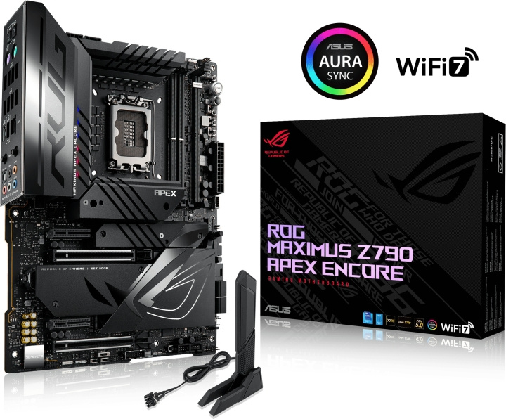 ASUS ROG Maximus Z790 Apex Encore ATX moederbord in de groep COMPUTERS & RANDAPPARATUUR / Computeronderdelen / Moederbord bij TP E-commerce Nordic AB (C68523)