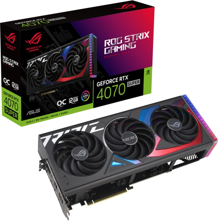 ASUS GeForce ROG-STRIX-RTX4070S-O12G-GAMING grafische kaart in de groep COMPUTERS & RANDAPPARATUUR / Computeronderdelen / Grafische kaart bij TP E-commerce Nordic AB (C68539)