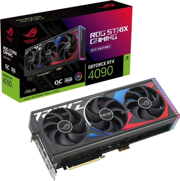 ASUS GeForce ROG-STRIX-RTX4090-O24G-BTF-GAMING videokaart in de groep COMPUTERS & RANDAPPARATUUR / Computeronderdelen / Grafische kaart bij TP E-commerce Nordic AB (C68603)