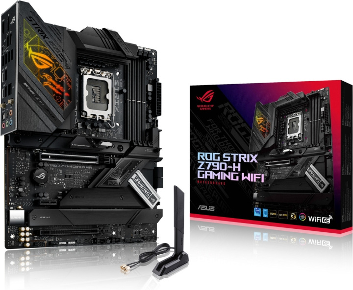 ASUS ROG STRIX Z790-H GAMING WIFI ATX moederbord in de groep COMPUTERS & RANDAPPARATUUR / Computeronderdelen / Moederbord bij TP E-commerce Nordic AB (C68627)