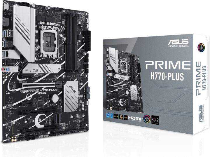 ASUS PRIME H770-PLUS ATX moederbord in de groep COMPUTERS & RANDAPPARATUUR / Computeronderdelen / Moederbord bij TP E-commerce Nordic AB (C68628)