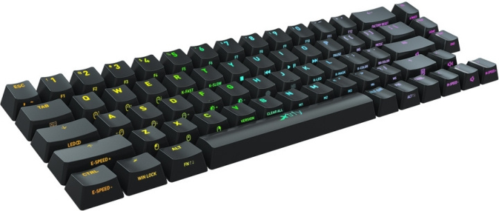 Xtrfy K5 Compact Base Keycaps, zwart, 68 stuks in de groep COMPUTERS & RANDAPPARATUUR / GAMING / Toetsenborden bij TP E-commerce Nordic AB (C68710)