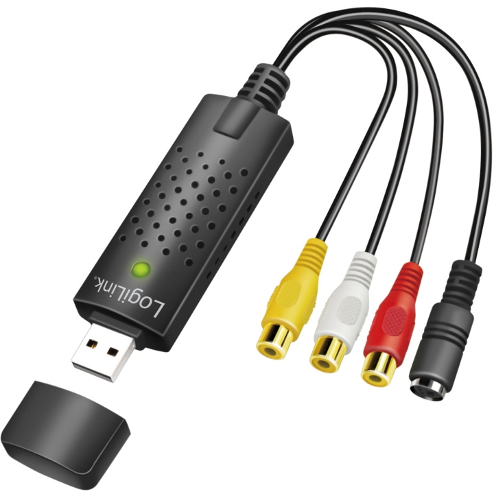 LogiLink USB 2.0 Audio/Video-grabber RCA + SVHS in de groep HOME ELECTRONICS / Audio & Beeld / TV & Accessoires / VHS digitaliseren bij TP E-commerce Nordic AB (C68809)