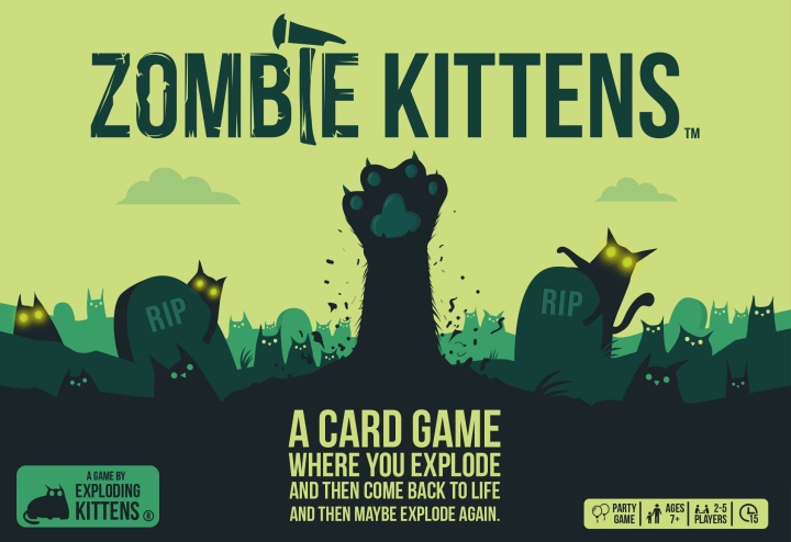 Exploding Kittens Zombie Kittens Nordic - kaartspel in de groep SPEELGOED, KINDER- & BABYPRODUCTEN / Speelgoed / Bordspellen / Familiespellen bij TP E-commerce Nordic AB (C69120)