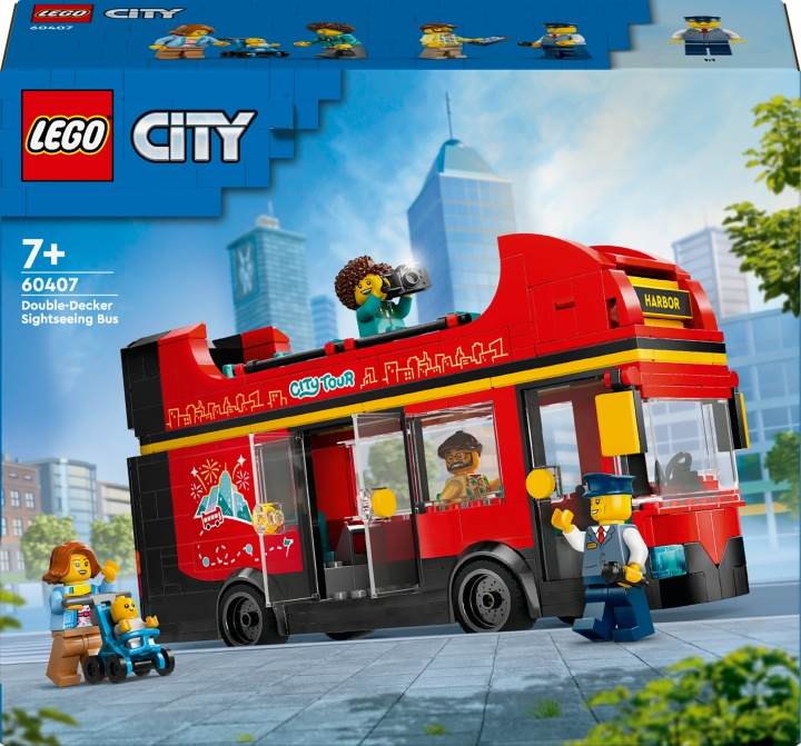 LEGO City Grote Voertuigen 60407 - Rode dubbeldekker toeristenbus in de groep SPEELGOED, KINDER- & BABYPRODUCTEN / Speelgoed / Bouwspeelgoed / Lego bij TP E-commerce Nordic AB (C69266)