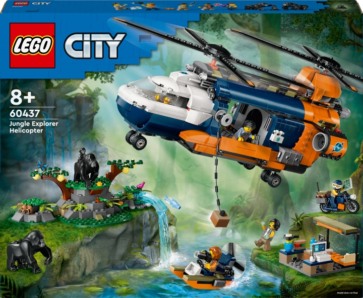 LEGO City Verkenning 60437 - Jungle Verkenner helikopter in kamp in de groep SPEELGOED, KINDER- & BABYPRODUCTEN / Speelgoed / Bouwspeelgoed / Lego bij TP E-commerce Nordic AB (C69276)