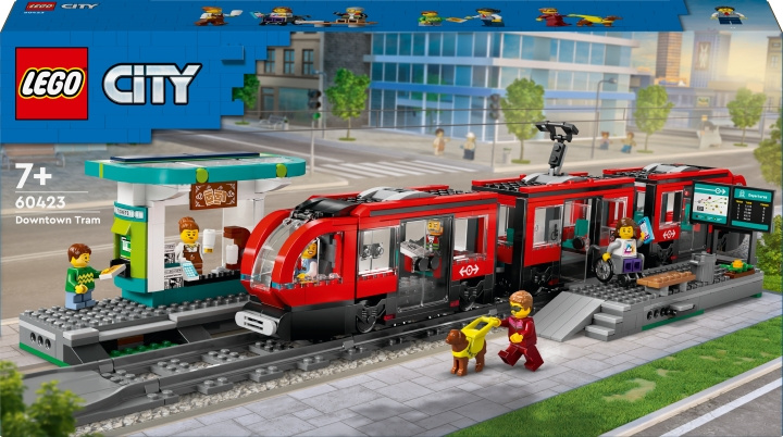 LEGO City treinen 60423 - Binnenstad express halte in de groep SPEELGOED, KINDER- & BABYPRODUCTEN / Speelgoed / Bouwspeelgoed / Lego bij TP E-commerce Nordic AB (C69283)