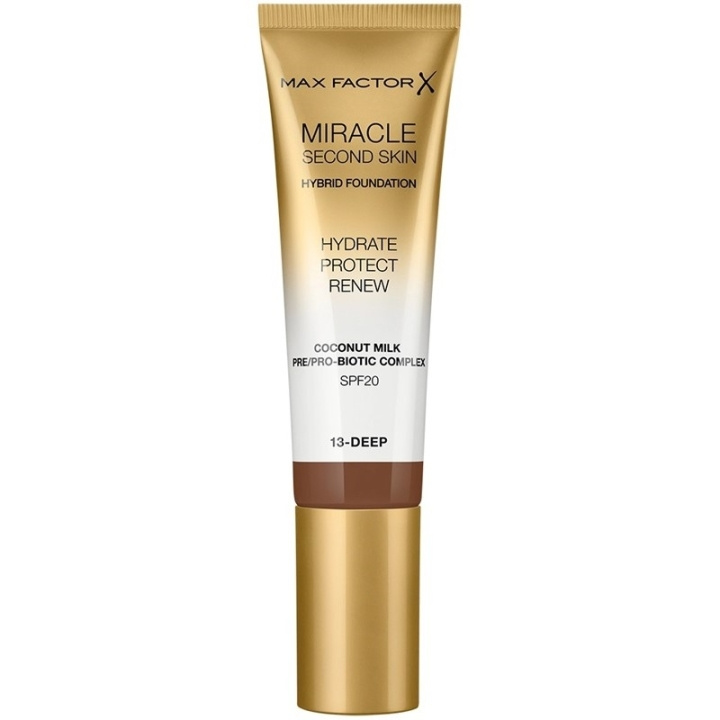 Max Factor Miracle Second Skin Foundation 13 Deep in de groep BEAUTY & HEALTH / Makeup / Make-up gezicht / Foundation bij TP E-commerce Nordic AB (C69313)