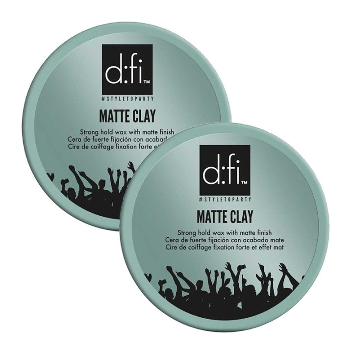 D:fi 2-pack D:fi Matte Clay 150g in de groep BEAUTY & HEALTH / Haar & Styling / Hair styling / Styling crème bij TP E-commerce Nordic AB (C69321)