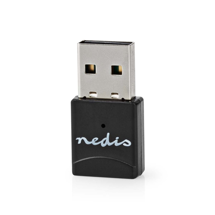 Nedis Netwerk-Dongel | Wi-Fi | AC600 | 2.4/5 GHz (Dual Band) | USB2.0 | Wi-Fi-snelheid totaal: 600 Mbps | Windows 10 / Windows 11 / Windows 8 in de groep COMPUTERS & RANDAPPARATUUR / Netwerk / Netwerkkaarten / USB Draadloos bij TP E-commerce Nordic AB (C69349)