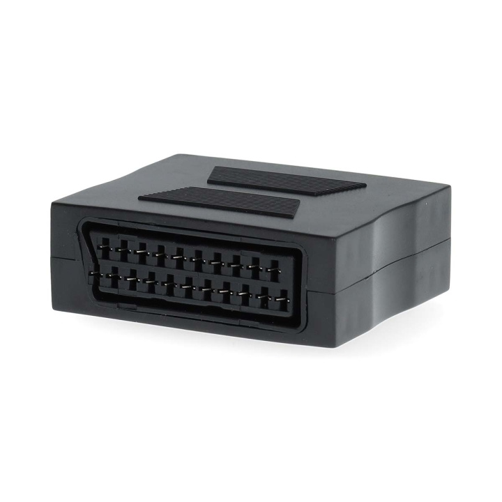 Nedis SCART-Adapter | SCART Female | SCART Female | Vernikkeld | Recht | ABS | Zwart | 1 Stuks | Doos in de groep HOME ELECTRONICS / Kabels & Adapters / Scart bij TP E-commerce Nordic AB (C69354)