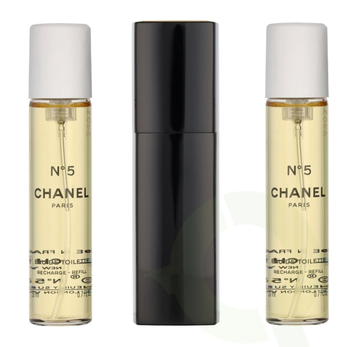 Chanel No 5 Giftset 60 ml 2x Edt Spray Refill 20Ml/1x Edt Spray 20Ml- Twist and Spray - Purse Spray in de groep BEAUTY & HEALTH / Cadeausets / Cadeausets voor haar bij TP E-commerce Nordic AB (C69363)