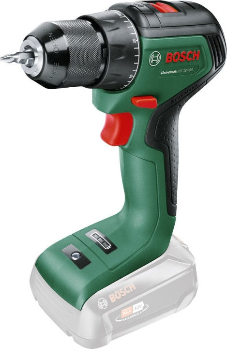 Bosch UniversalDrill 18V-60 Solo accuboormachine, zonder accu in de groep HUISHOUDEN & TUIN / Gereedschap / Boormachines bij TP E-commerce Nordic AB (C69502)