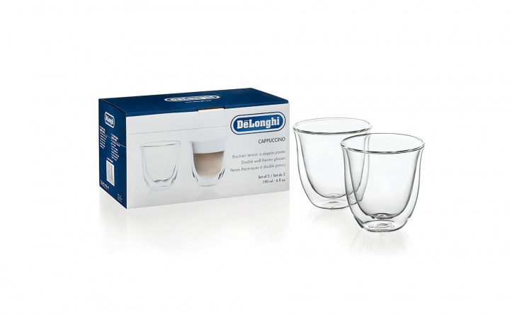 DeLonghi Cappuccino glasses, 2 pcs in de groep HUISHOUDEN & TUIN / Keukengerei / Overige keukengereedschap bij TP E-commerce Nordic AB (C69542)