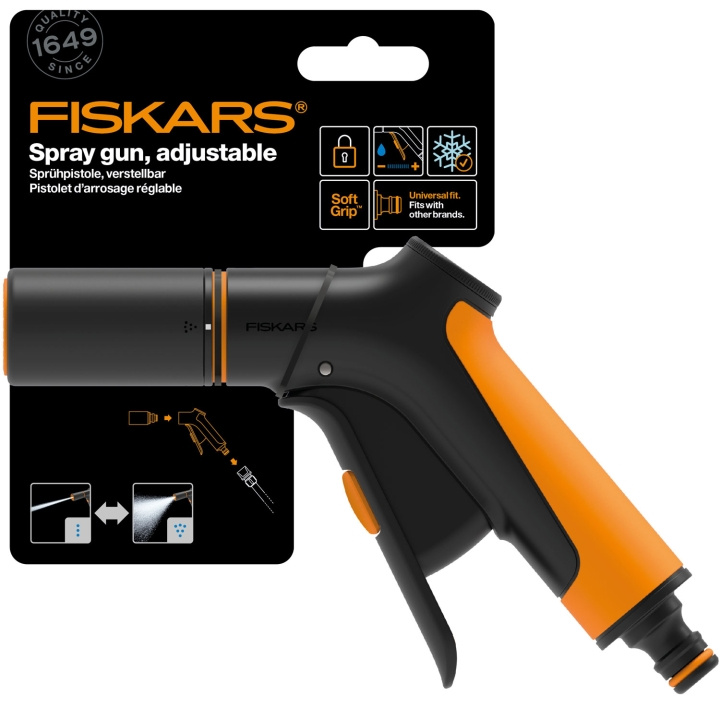 Fiskars Strålpistol justerbar. front trigger in de groep HUISHOUDEN & TUIN / Tuinproducten / Tuingereedschap bij TP E-commerce Nordic AB (C69559)