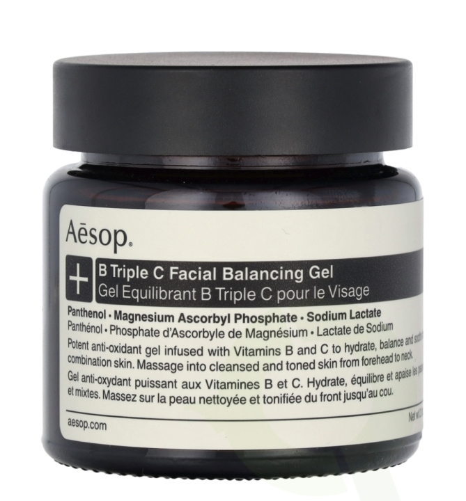 AESOP B Triple C Facial Balancing Gel 60 ml in de groep BEAUTY & HEALTH / Huidsverzorging / Gezicht / Gezichtscrèmes bij TP E-commerce Nordic AB (C69589)