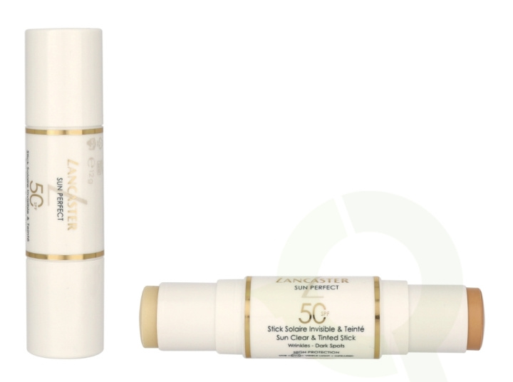 Lancaster Sun Perfect Sun Clear & Tinted Duo Stick SPF50 12 g in de groep BEAUTY & HEALTH / Huidsverzorging / Zonnebank / Zonnebescherming bij TP E-commerce Nordic AB (C69613)