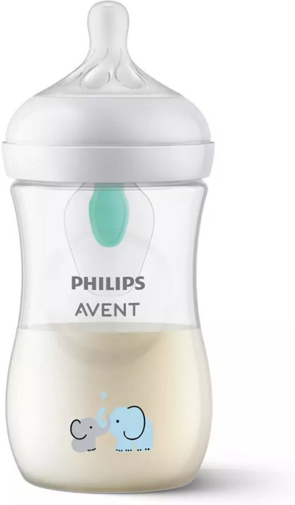 Philips Avent SCY673/81 Natural Response AirFree-babyfles, 260 ml, olifant in de groep SPEELGOED, KINDER- & BABYPRODUCTEN / Babygadgets / Fopspenen & Bijtringen bij TP E-commerce Nordic AB (C69783)