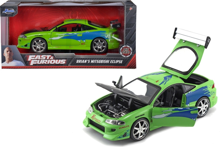 Jada Fast & Furious 1995 Mitsubishi miniatuurmodel, 1:24 in de groep SPORT, VRIJE TIJD & HOBBY / Hobby / Kunststof modellen / Auto\'s bij TP E-commerce Nordic AB (C69936)