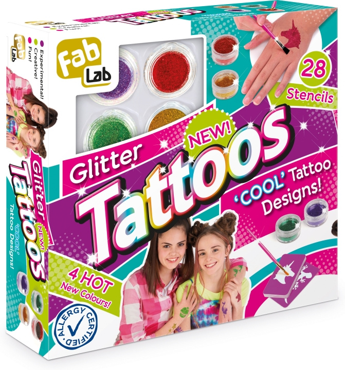 FabLab Glitter Tattoos tattoo set in de groep SPEELGOED, KINDER- & BABYPRODUCTEN / Speelgoed / Ambachten bij TP E-commerce Nordic AB (C69961)